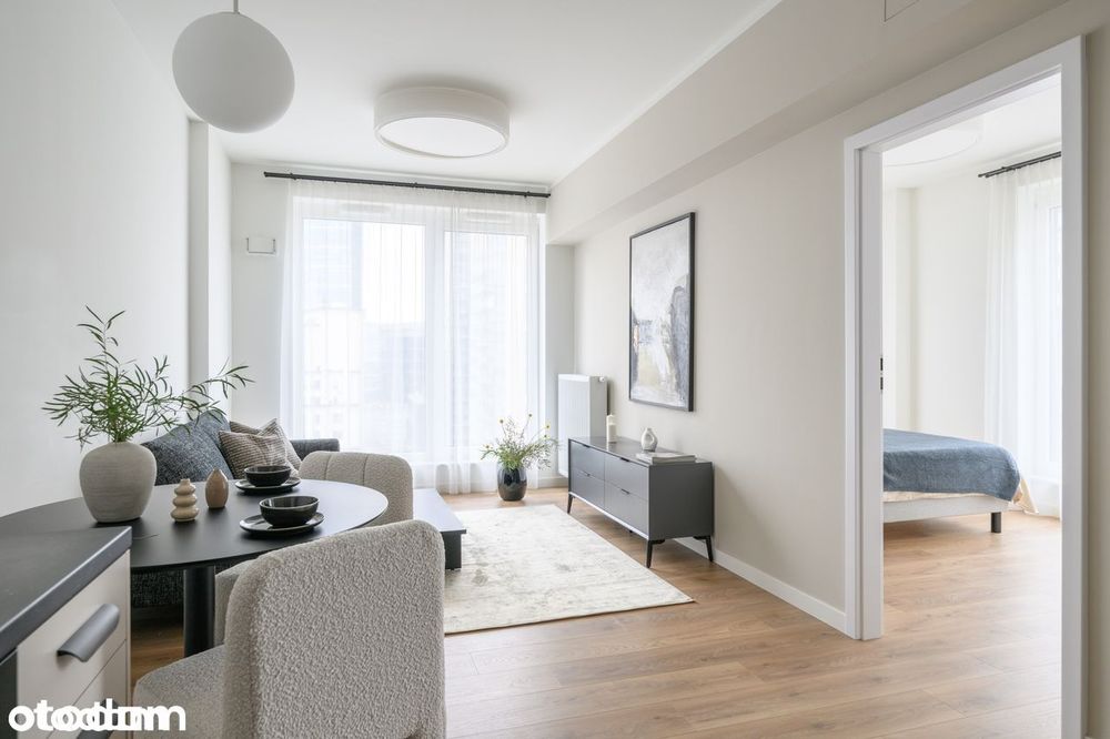 Apartament 2-pokoje|10 piętro WIDOK| wykończony| południe-zachód