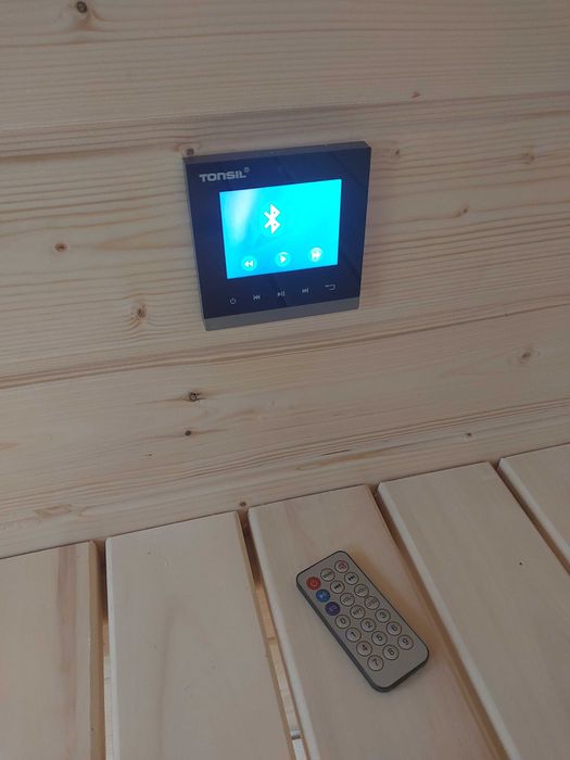 Sauna Zewnętrzna Nowoczesna z Przedsionkiem