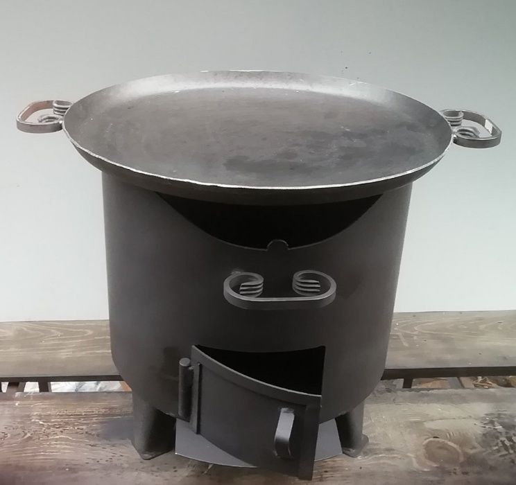 Піч під казан, сковороду та буржуйка для обігріву "Баба Йожка"