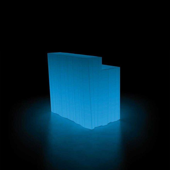 Balcão de bar com iluminação led