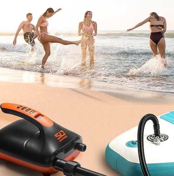 Elektryczna Pompka Samochodowa na Camping SUP Swonder 20 PSI 6Końcówek