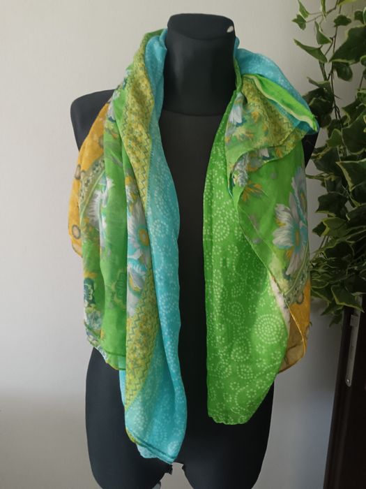 Komin szal szalik apaszka vintage boho romantic wyjściowa lekki