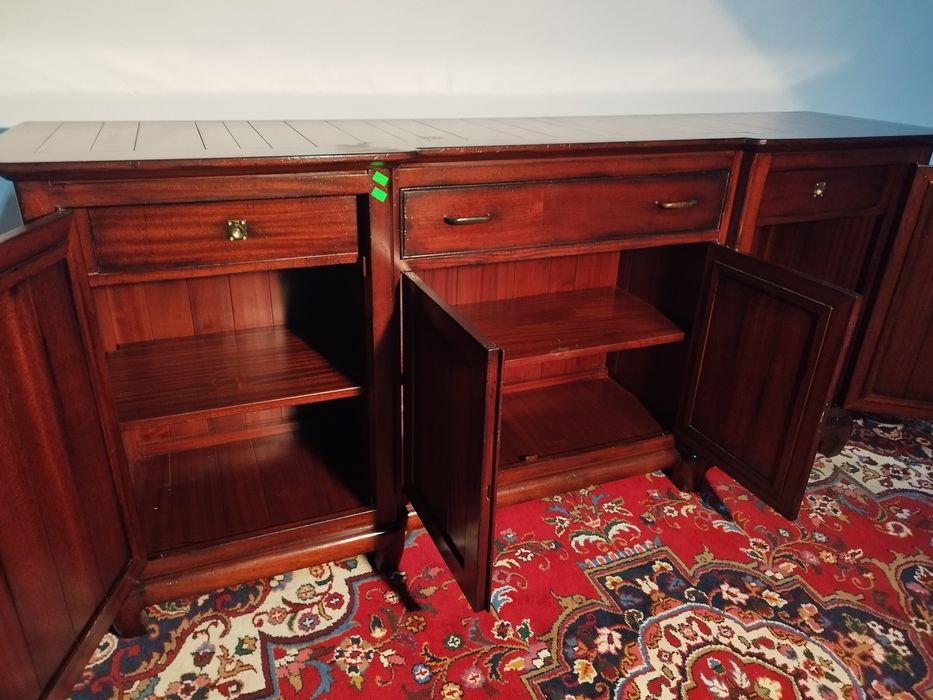 komoda kolonialna VINTAGE drewniana palisander długa 180 cm