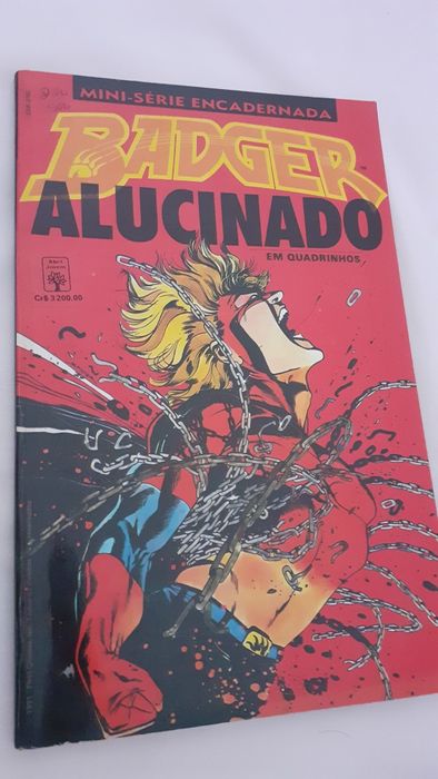 BD Badger: Alucinado (Mini-Série Encadernada - 1991) Editora Abril