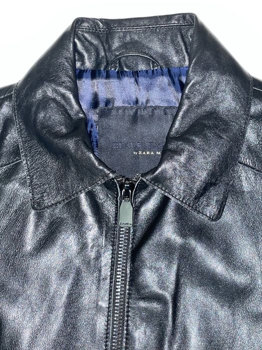 Чоловіча куртка Zara натуральна шкіра