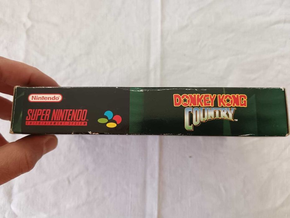 Donkey Kong Country (SNES, 1994, PAL FR) – Caixa e Manual  Clássico Raro
