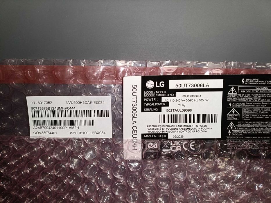 Placa Principal TV LG 50UT73006LA