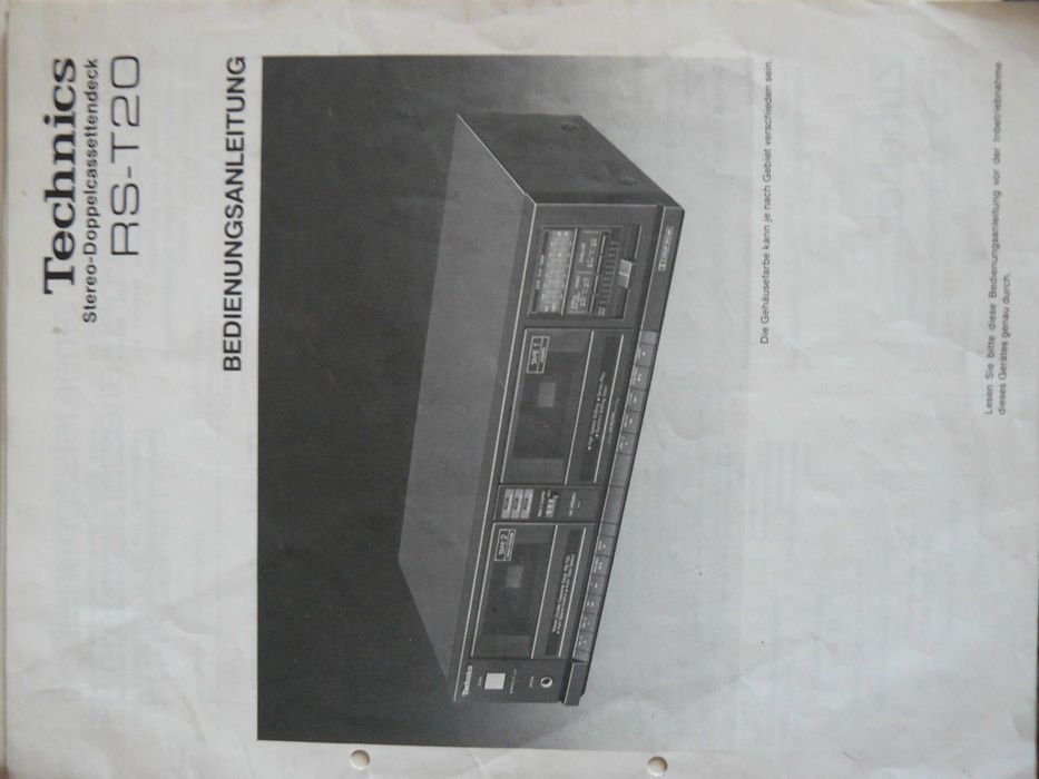 Instrukcje obsługi Technics lub Sony rtv