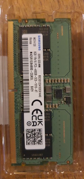 Pamięć RAM Samsung DDR5 16GB 4800MHz SODIMM (2x8GB) – w pełni sprawne
