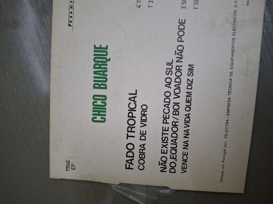 Ep Single chico Buarque Fado Tropical