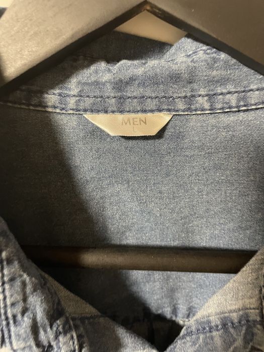 Jeansowa koszula męska