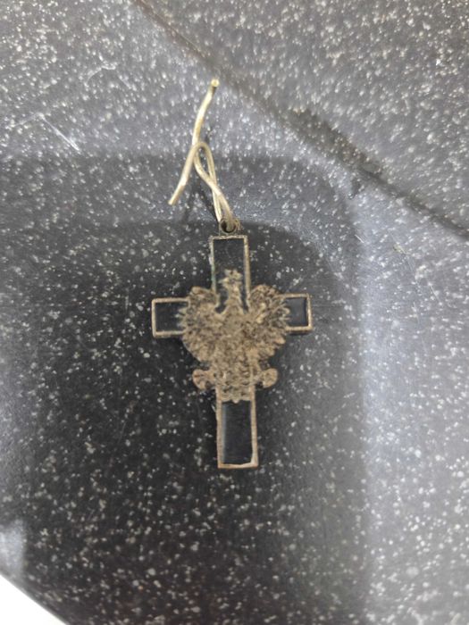 Krzyż Biżuteria patriotyczna XIXw, orzeł