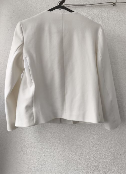 Blazer branco curto