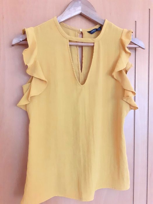 Blusa amarelo torrado Bershka