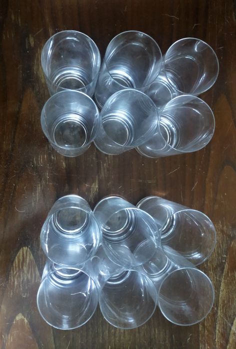 Copos transparentes 12 unidades/ 6 unidades