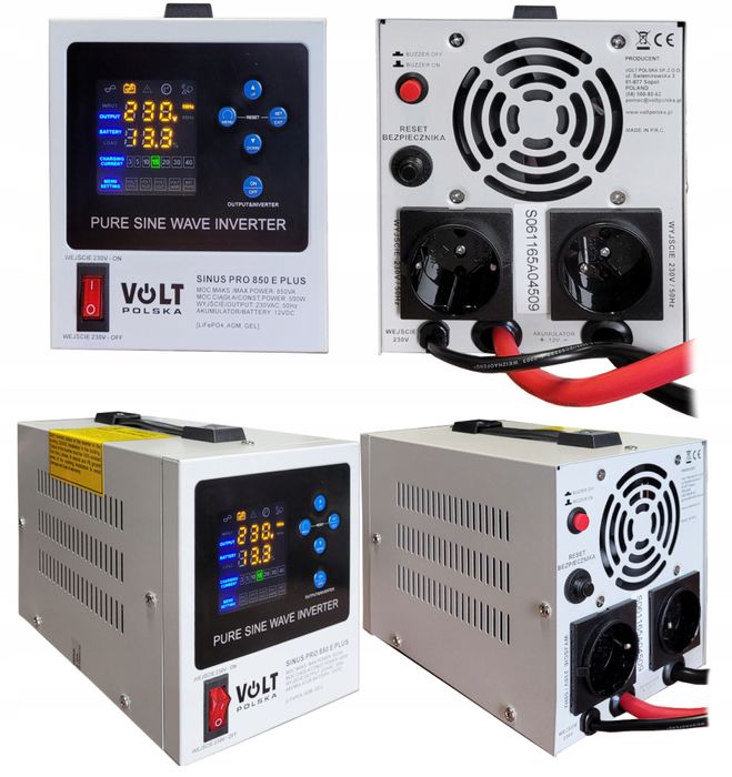ДБЖ VOLT Polska SINUS Pro 850E Plus 12/230v (500/850w) LiFePO4