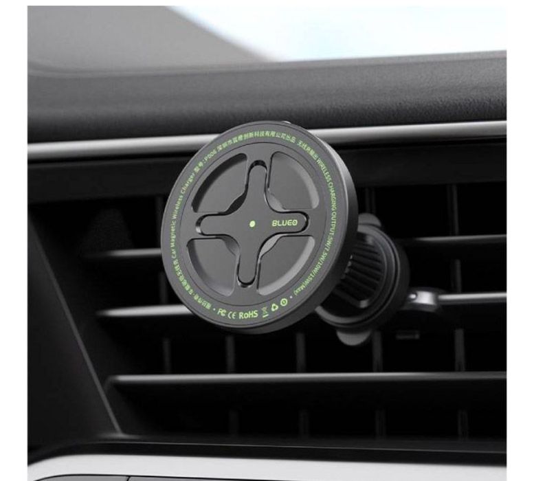 Автотримач із бездротовою зарядкою Blueo Ape Legend Car Mount Magnetic Wireless Charger Black