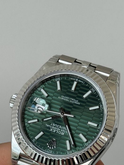 годинник Rolex Datejust 41 green