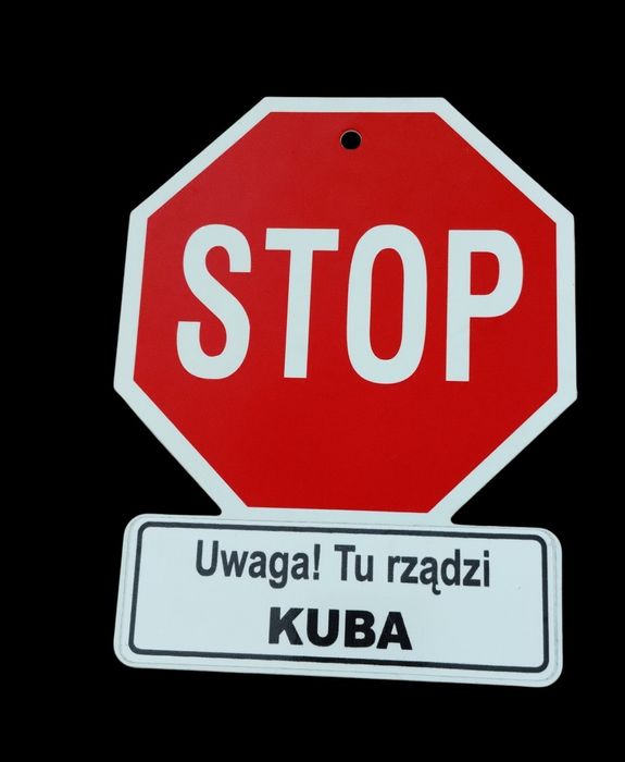 Sprzedam tabliczkę Uwaga! tu rządzi Kuba