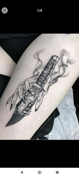 Tatuagem temporária Preto