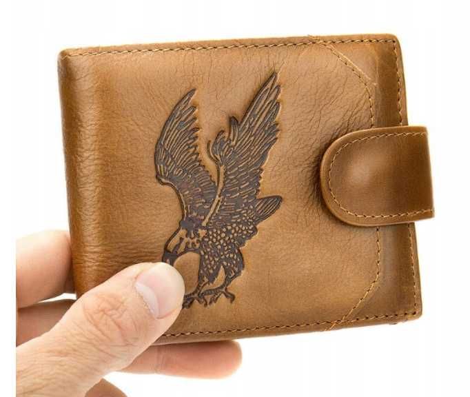 Passion portfel skóra naturalna brązowy Portfel - mężczyzna ttst1559