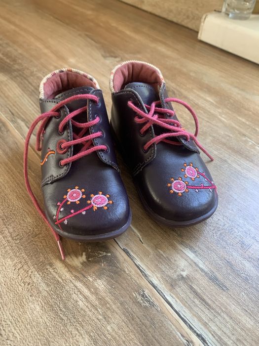 Дитячі демісезонні шкіряні чоботи 22