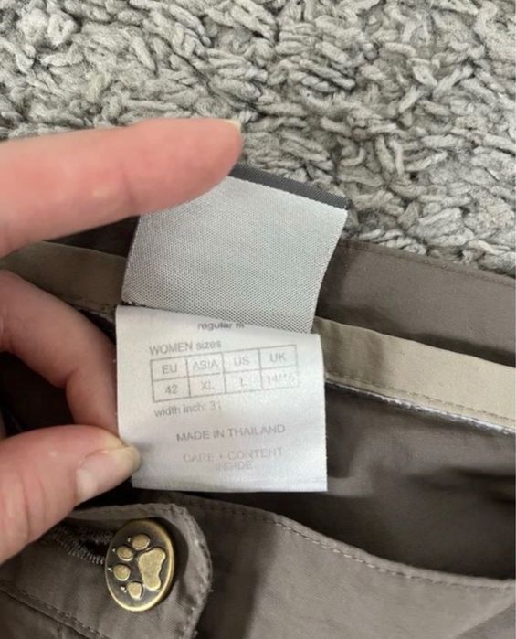 Трекінгові бріджі Jack Wolfskin Travel хакі L-XL