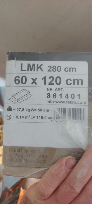 Schody LMK Fakro 60x120/280