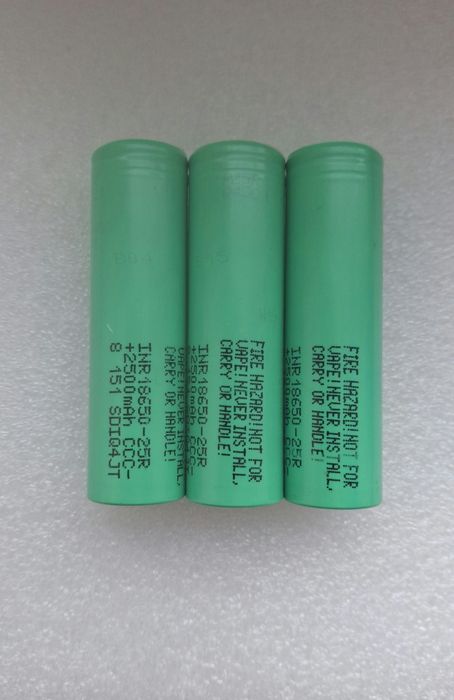 Оригінальні акумулятори Samsung INR18650-25R 2500mAh Li-ion 20A