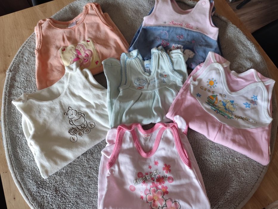 Zestaw pajacyków 6szt, rozmiar 56.