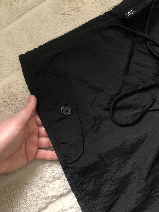 BERSHKA (XS/S/M) Parachute Pants женские брюки штаны нейлон на утяжках