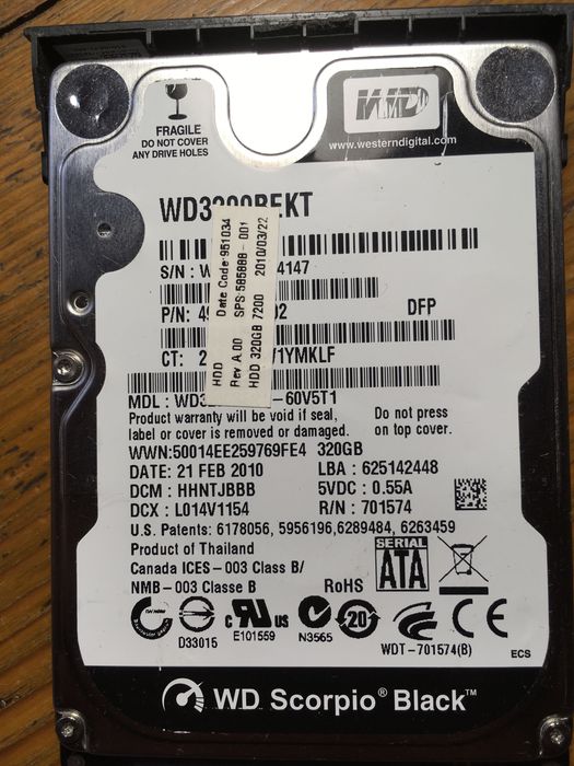 Ноутбук Dell 500 на запчастини.