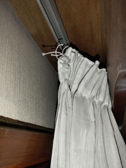 Cortinas de Linho + Sanefas de Madeira Cumaru Brasil (Ler Descrição)