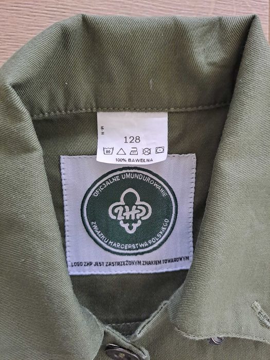 Koszula i spodnie ZHP komplet strój harcerza 128