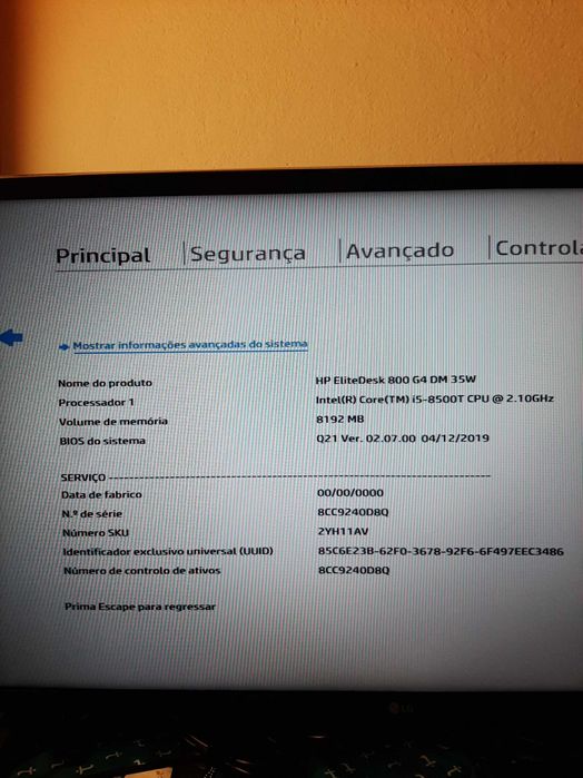 Mini pc hp 800 g4 i5