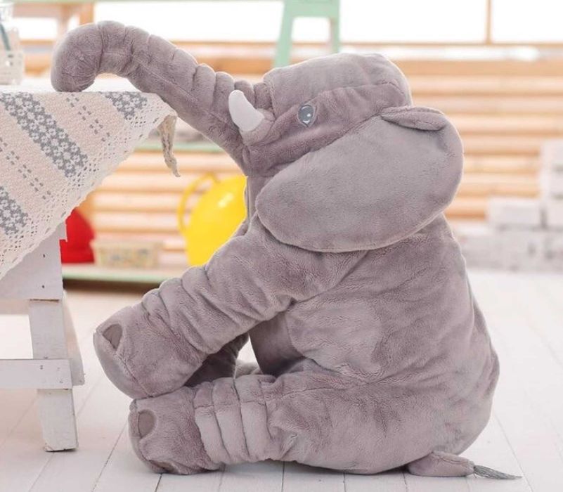 XXL Słoń Pluszowy Przytulanka Poduszka 70 cm Zabawka Dzieci Na Prezent
