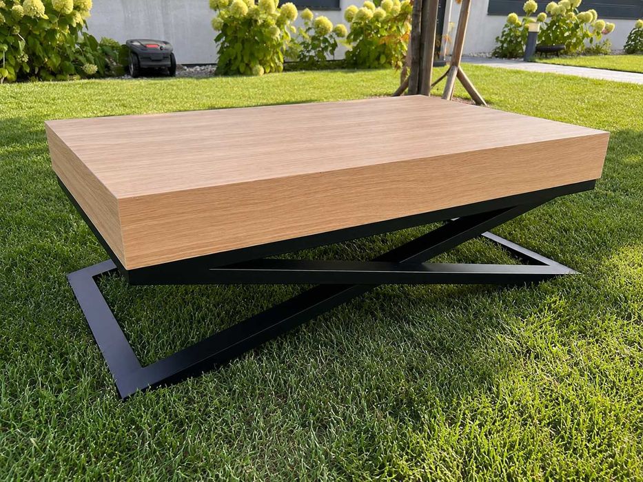 Nowoczesny stolik kawowy 100x70 cm | stal | Polski produkt
