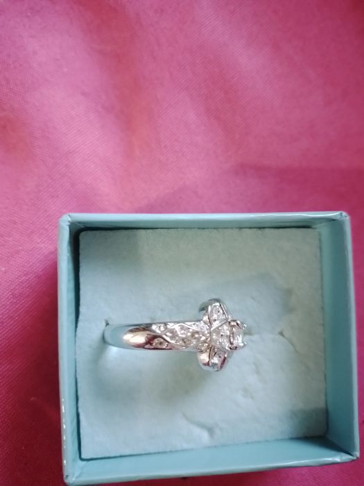 Anel antigo em ródio