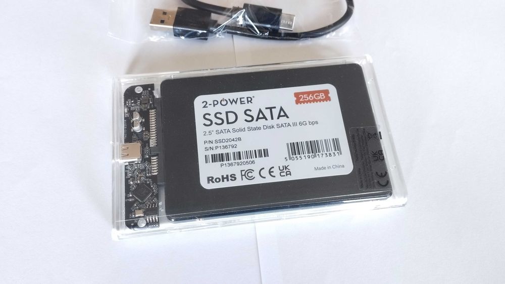 NOVO - 2-POWER Disco Externo 256GB - SSD - USB-C