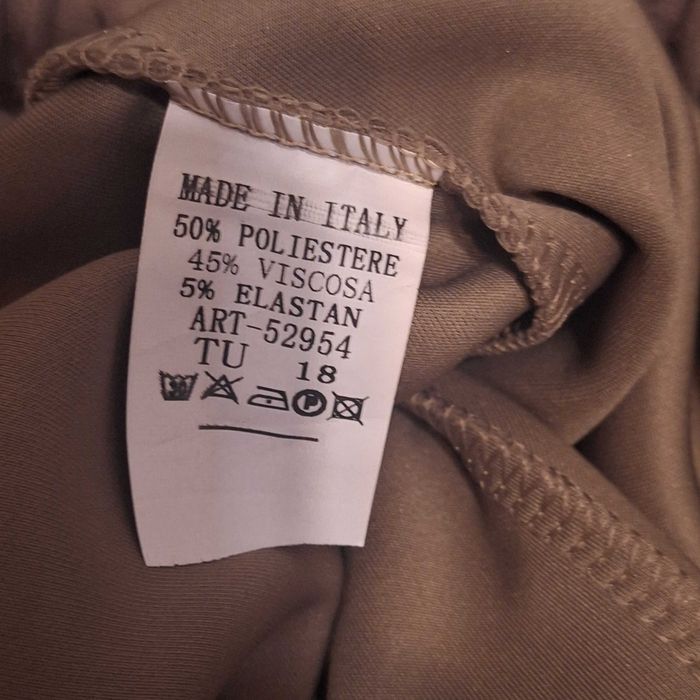 Spodnie kolor fango, proste roz. XL