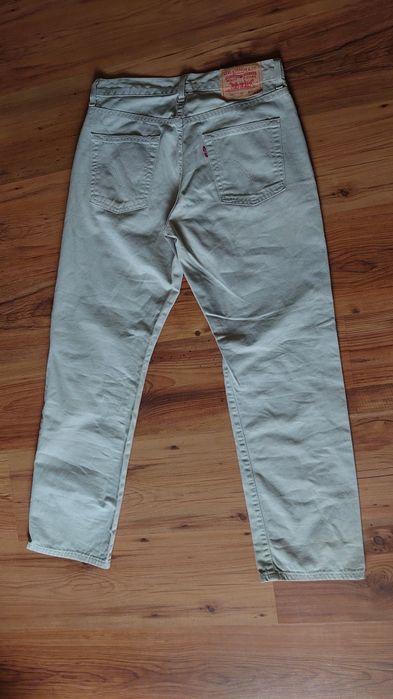 Levi's spodnie męskie 30/30 proste 582 jasny kolor beż szersza nogawka