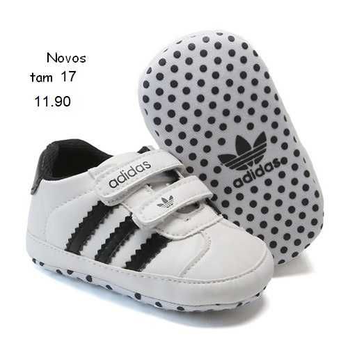 Calçado para bebé, vários modelos
novos, sola mole, valor de cada