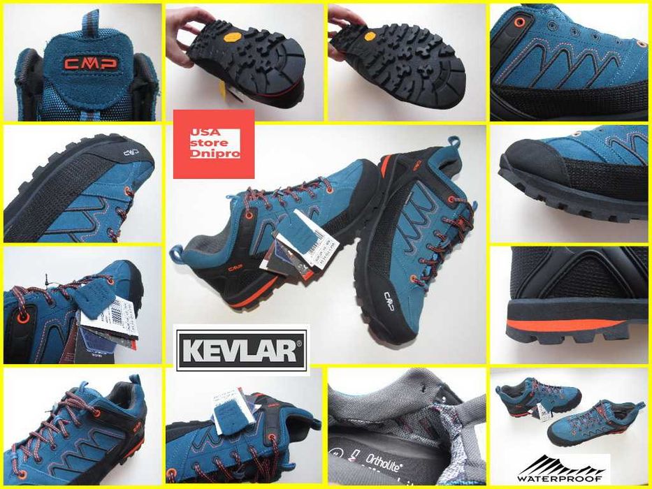 Полуботинки мембранные CMP Moon Low WaterProof Vibram р. 44 (28.5см)