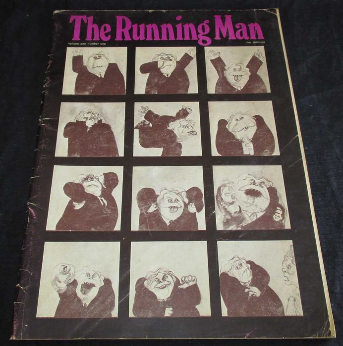 Livro Revista The Running Man Magazine Volume 1 Número 1 Ano 1968
