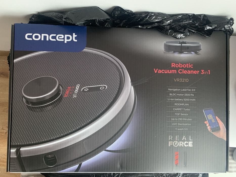 NOWY Robot sprzatający, odkurzacz Concept VR3210 (jak Roomba)