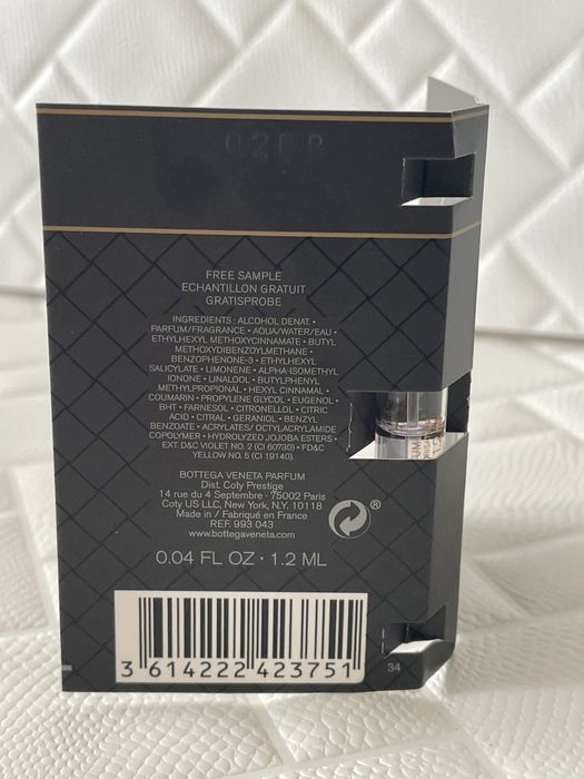 Bottega Veneta Pour Homme Parfum 1.5 ml