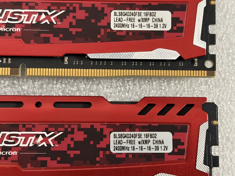 Pamięć Ballistix Sport LT, DDR4, 8 GB, 2400MHz, CL16 BLS8G4D240FSE