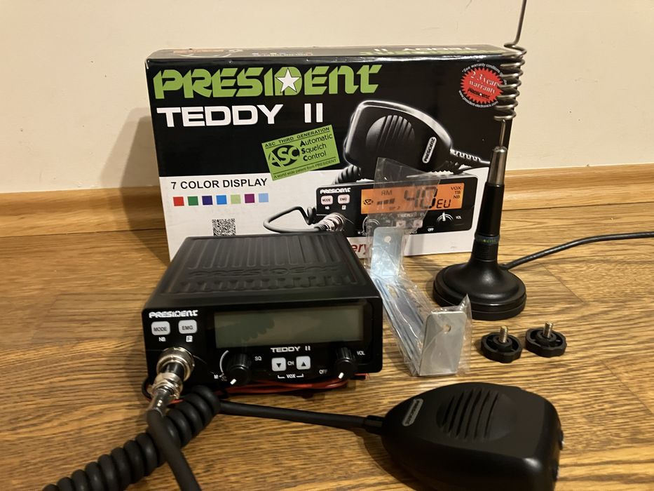 Cb radio President Teddy II ASC z anteną President Georgia!!!