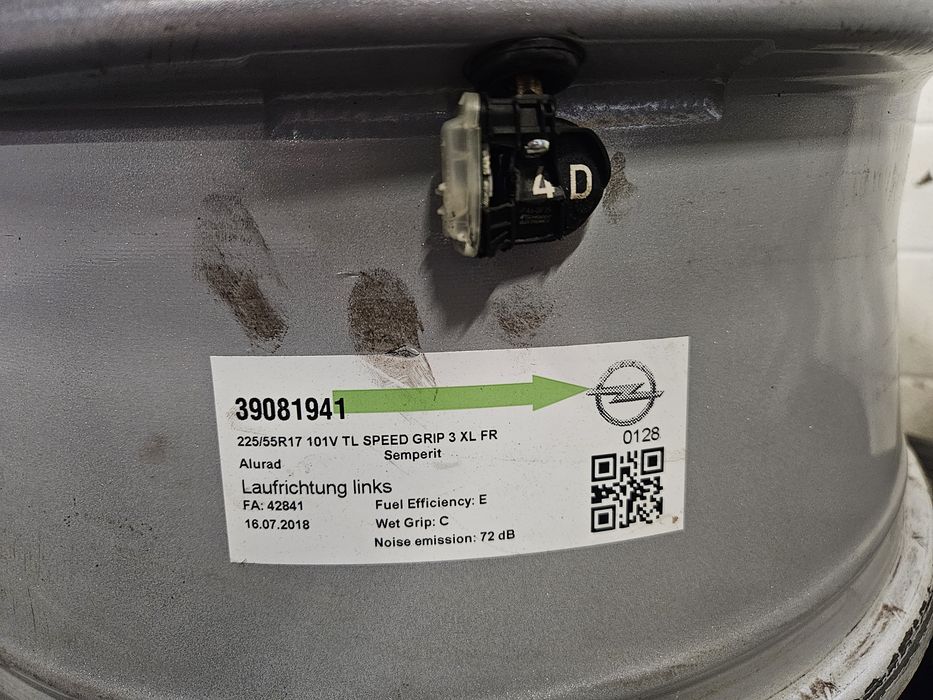 Felgi aluminiowe oryginalne Opel Astra J Insignia B Zafira C 5x115 7,5 J R17 Et45