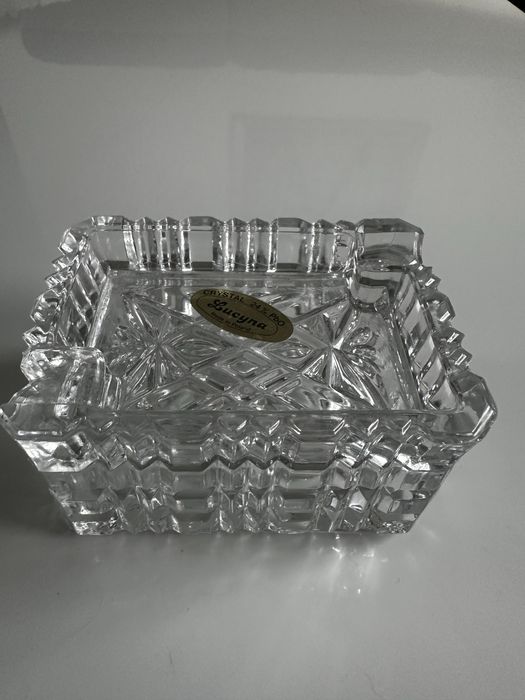 Kryształowa popielniczka PRL